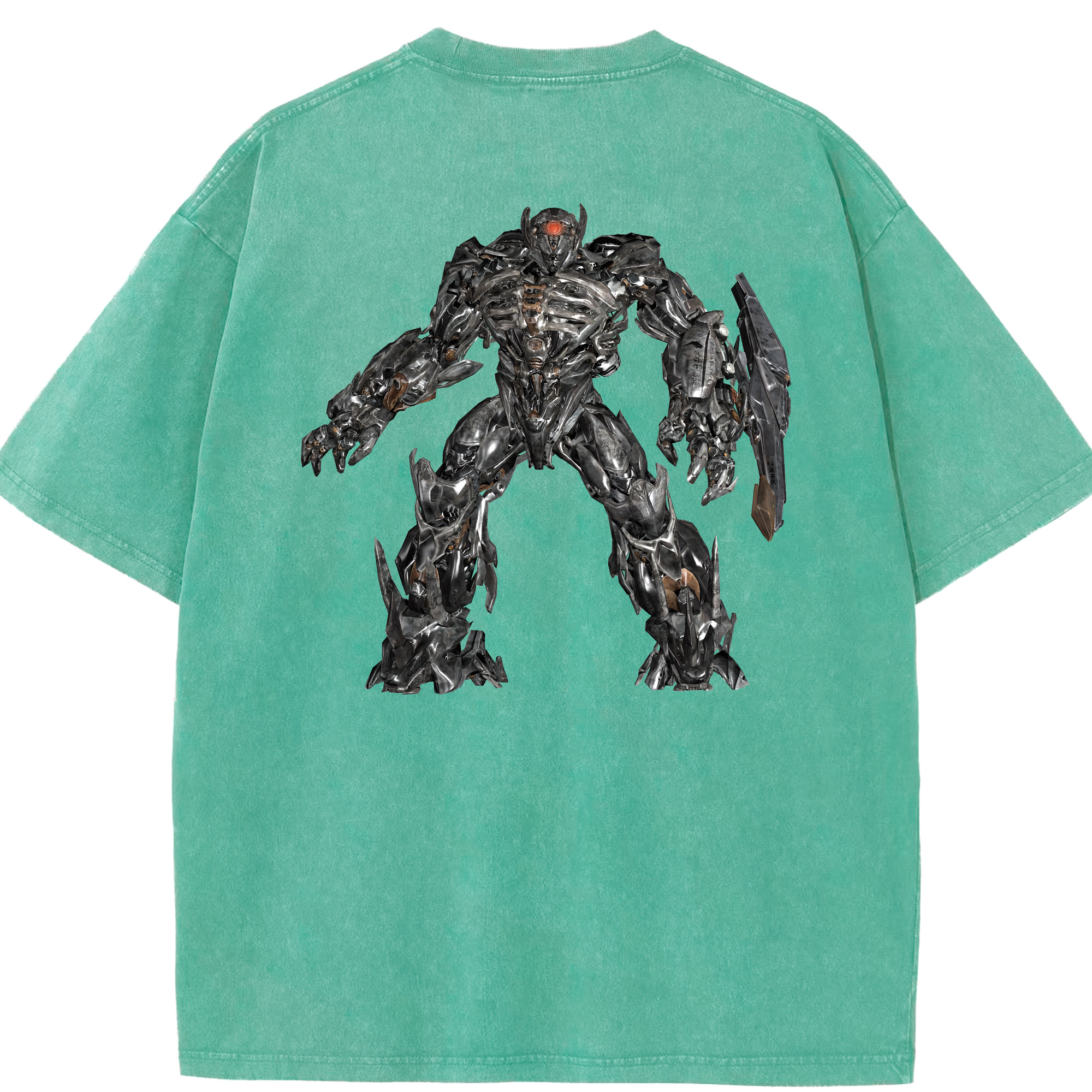 （画像用） Transformers トランスフォーマー 綿100% ヴィンテージ風 半袖Tシャツ（背面プリント）